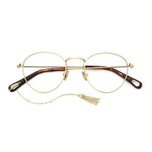 TIJN Gold Isa Glasses - No Prescription